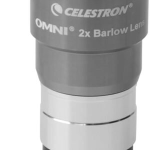 Celestron 93326 Omni Barlow Lens, Silver, 2 x 1.25 Inch