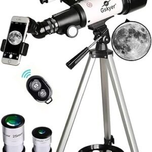 70mm Refractor Telescope with Tripod, Phone Adapter & Carry Bag
